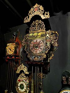 RARE GRANDI OROLOGIO OLANDESE "A SGABELLO" - Funzionante